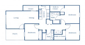 Three Bedroom Floor Plan